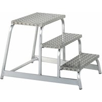 Iller Maschinentritt aus rutschfestem Aluminium Riffelblech 2 Stufen Iller Maschinentritt aus rutschfestem Aluminium Riffelblech 2 Stufen von ILLER LEITER