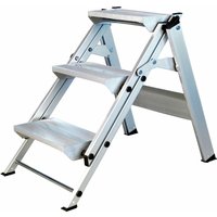 Iller Sicherheitstreppe Stufentritt klappbar mit 3 stabilen Aluminium Stufen Iller Sicherheitstreppe Stufentritt klappbar mit 3 stabilen Aluminium Stufen von ILLER LEITER