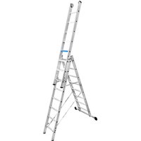 Iller Stufen Mehrzweckleiter ERGO Plus mit plattformartigen Standflächen 3x10 Stufen von ILLER LEITER