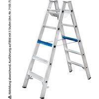 Iller Stufenstehleiter Alu Ergo Plus mit 2x5 Stufen 2,80m AH Iller Stufenstehleiter Alu Ergo Plus mit 2x5 Stufen 2,80m AH von ILLER LEITER