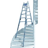 Iller Treppenhausleiter Multilift Aluminium blank 2x5 Sprossen Iller Treppenhausleiter Multilift Aluminium blank 2x5 Sprossen von ILLER LEITER