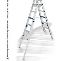 Iller Leiter - Iller Treppenhausleiter Multilift Ergo Plus eloxiert 2x7 Stufen von ILLER LEITER