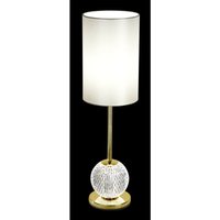 Illuminati Diamante Einzelne LED-Tischlampe Gold mit Perlmuttschirm, 3-Stufen-Dimmer 3500+3000K von ILLUMINATI LIGHTING