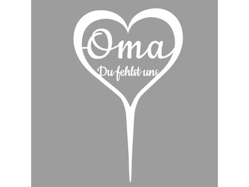 ILLUMINO Deko-Schriftzug Grabstecker Trauerschmuck Grabgesteck Grabschmuck Grabdeko von ILLUMINO