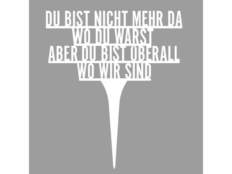 ILLUMINO Deko-Schriftzug Grabstecker Trauerschmuck Grabgesteck Grabschmuck Grabdeko von ILLUMINO