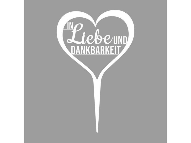 ILLUMINO Deko-Schriftzug Grabstecker Trauerschmuck Grabgesteck Grabschmuck Grabdeko von ILLUMINO