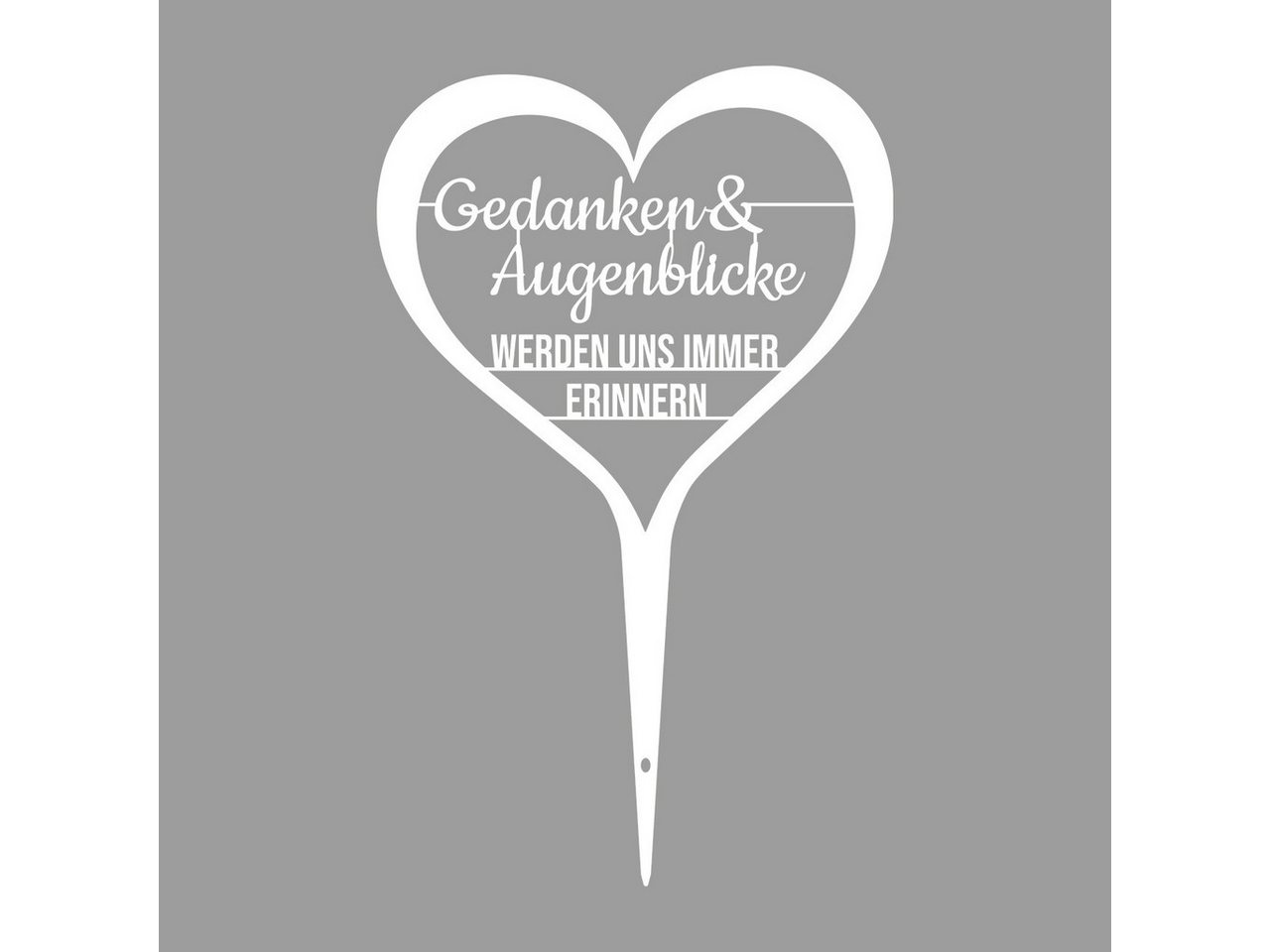 ILLUMINO Deko-Schriftzug Grabstecker Trauerschmuck Grabgesteck Grabschmuck Grabdeko von ILLUMINO