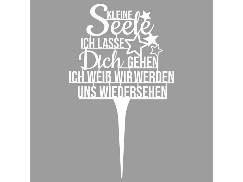 ILLUMINO Deko-Schriftzug Grabstecker Trauerschmuck Grabgesteck Grabschmuck Grabdeko von ILLUMINO