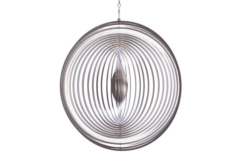 ILLUMINO Windspiel Edelstahl Windspiel Kreis -XL Metall Windspiel für Garten von ILLUMINO