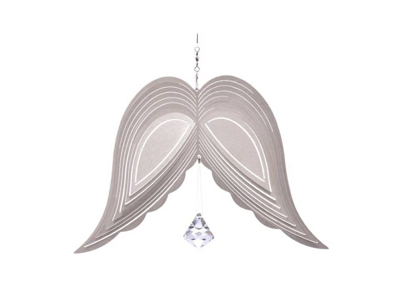 ILLUMINO Christbaumschmuck Fensterdeko Windspiel Engelsflügel 30mm Kristalldiamant von ILLUMINO