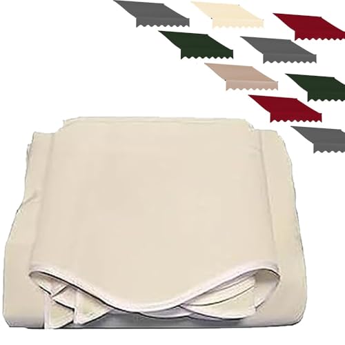 ILOOXI Ersatz Für Einziehbare Klemmmarkise, Markisenbespannung Canvas Markisenstoff (ohne Rahmen), Terrasse Markise Ersatzstoff Garten Sonnenschutz Polyester Überdachung ﻿(Beige,6.5x5ft/200x150cm) von ILOOXI