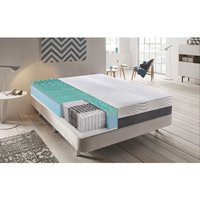 Ilovesleep - Taschenfedermatratze - Memory Foam - 20 cm hoch - Abnehmbarer Bezug - Orthopädie 160x200 von ILOVESLEEP