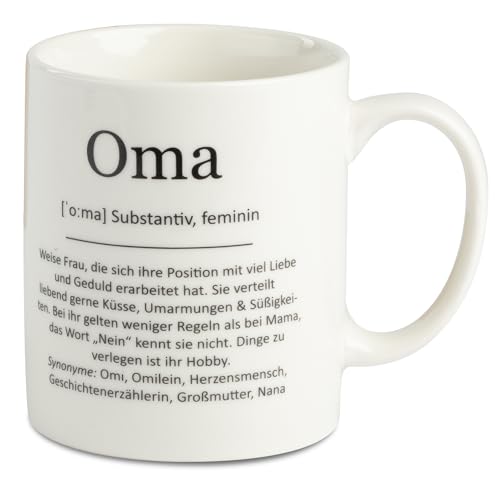 ILP Tasse Oma Definition Oma - Tasse für Oma in liebevoller Geschenkbox – Lieblingsoma Tasse - Kaffeetasse Oma - Tasse mit Spruch Oma - Oma Geschenk Tasse - bestes Geschenk für Oma von ILP GMBH I LOVE PRODUCTS