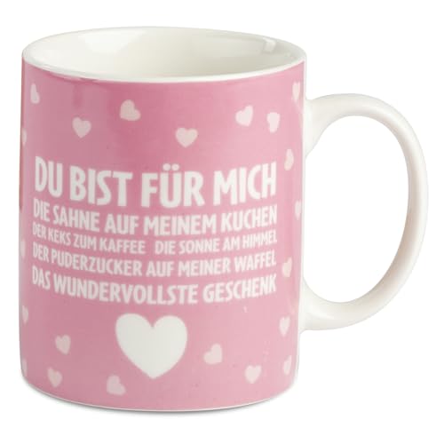 ILP Lieblingsmensch Tasse "Du bist für mich..." in liebevoller Geschenkbox - Tasse für Freund - als Teetasse oder Kaffeebecher Groß - Tasse Lieblingsmensch Geschenk - Kaffeetasse Lieblingsmensch von ILP GMBH I LOVE PRODUCTS