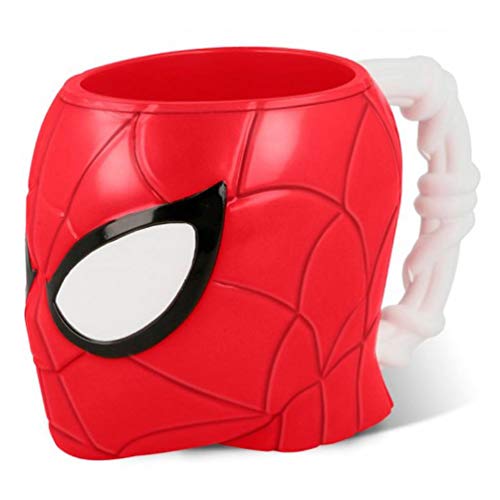 ILS I LOVE SHOPPING 3D Tasse mit Figur-Form PS aus Kunststoff, 290 ml, mit Griff, für Kinder, BPA-frei (Spiderman) von ILS I LOVE SHOPPING