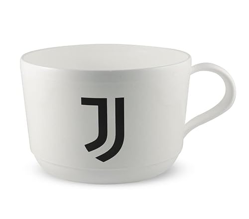 ILS I LOVE SHOPPING Offizielle Jumbo-Tasse aus Kunststoff für Mikrowelle mit Griff Tifoso Frühstück BPA-frei (Juventus) von JUVENTUS