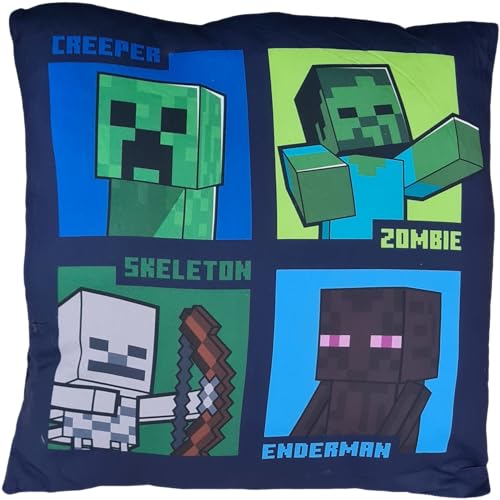 ILS I LOVE SHOPPING Sofakissen 40 x 40 cm mit Füllung 100% Polyester für Minecraft Creeper von ILS I LOVE SHOPPING