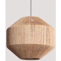 Hängeleuchte Jute Calliope ILUZZIA Schwarz/Weiß von LEDKIA