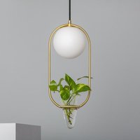 Ledkia - Hängeleuchte aus Metall und Kristall Moonlight Puncak Gold480 mm von LEDKIA