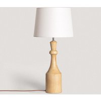 Ledkia - Tischlampe aus Holz Marala iluzzia Blanco Viejo von LEDKIA