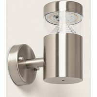 LED-Wandleuchte Außen 6W Edelstahl Inti 4000K Neutralweiß von ILUZZIA