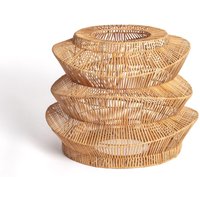 Lampenschirm für Hängeleuchte Rattan Asha Ø500 mm Iluzzia Braun von ILUZZIA