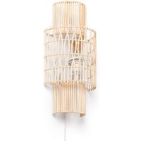 Wandleuchte geflochtenes Papier Masego Iluzzia Natürlich von ILUZZIA