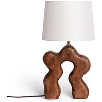 LED Tischlampe aus Holz Hunar ILUZZIA Weiß von ILUZZIA