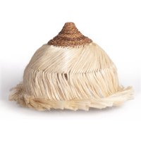 Lampenschirm für Hängeleuchte Rattan und Ramie Kempo Kulu ILUZZIA Natürlich von ILUZZIA