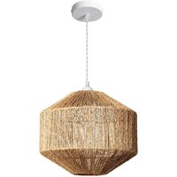 Pendelleuchte Jute Calliope ILUZZIA Weiß - Geflochten von ILUZZIA