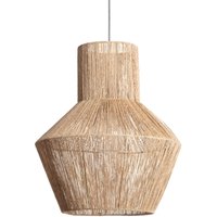 Pendelleuchte Naturfasern Newén Ø500 mm ILUZZIA Schwarz/Weiß von ILUZZIA
