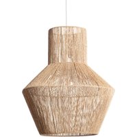 Pendelleuchte Naturfasern Newén Ø500 mm ILUZZIA Weiß - Textil von ILUZZIA