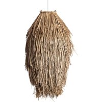 Pendelleuchte Naturfasern Ramé Weiß - Textil von ILUZZIA