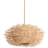 Pendelleuchte Rattan Nulko Iluzzia s Natürlich - Textil von ILUZZIA