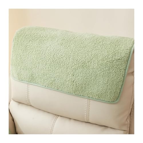 Armlehnenbezüge kopfschutz für sofa couch überzug u form xxl armbezug, sesselbezüge klein kopfstützenschutz abdeckung armlehnen organizer arm armrest cover armlehne bezug 19(Grün,Kopfstütze 1 Stück) von ILiemao