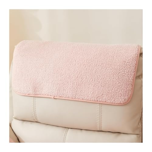 Armlehnenbezüge kopfschutz für sofa couch überzug u form xxl armbezug, sesselbezüge klein kopfstützenschutz abdeckung armlehnen organizer arm armrest cover armlehne bezug 19(Rosa,Kopfstütze 1 Stück) von ILiemao