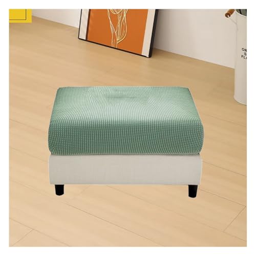 ILiemao Bezug Hocker Quadratisch/Rechteckig 30x40/60x70/100x120 cm Hocker überzug Schonbezug Bezug für Fußhocker Stretch Ottomane Abdeckung Hockerabdeckung(G1,50-68 cm/20-27 in) von ILiemao