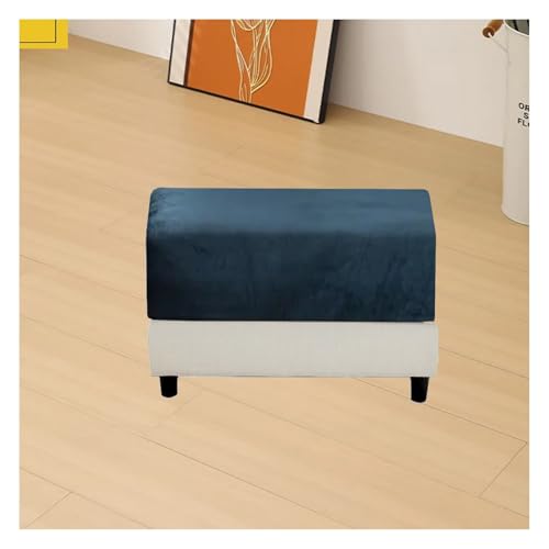 ILiemao Bezug Hocker Quadratisch/Rechteckig 30x40/60x70/100x120 cm Hocker überzug Schonbezug Bezug für Fußhocker Stretch Ottomane Abdeckung Hockerabdeckung(G16,100-120 cm/39-47 in) von ILiemao