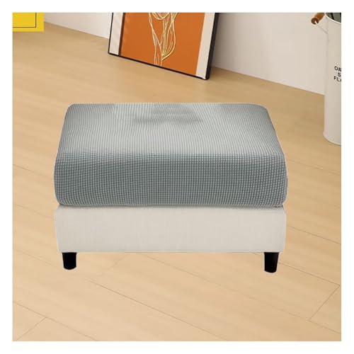 ILiemao Bezug Hocker Quadratisch/Rechteckig 30x40/60x70/100x120 cm Hocker überzug Schonbezug Bezug für Fußhocker Stretch Ottomane Abdeckung Hockerabdeckung(G2,60-70 cm/24-28 in) von ILiemao