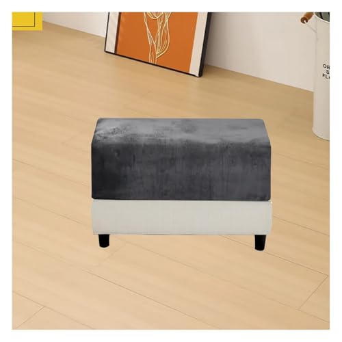 ILiemao Bezug Hocker Quadratisch/Rechteckig 30x40/60x70/100x120 cm Hocker überzug Schonbezug Bezug für Fußhocker Stretch Ottomane Abdeckung Hockerabdeckung(G20,150-175 cm/59-69 in) von ILiemao