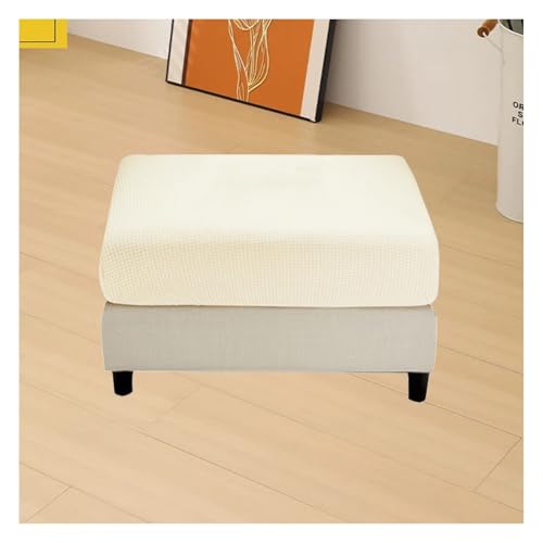 ILiemao Bezug Hocker Quadratisch/Rechteckig 30x40/60x70/100x120 cm Hocker überzug Schonbezug Bezug für Fußhocker Stretch Ottomane Abdeckung Hockerabdeckung(G4,100-120 cm/39-47 in) von ILiemao