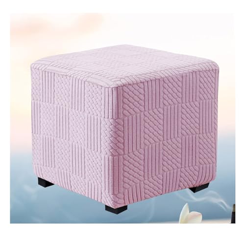ILiemao Hocker überzug Stretch Quadratisch/Rechteckig 37x45/57x70/65x85 cm Ottomane Bezug Hockerbezug Bezug Hocker Fußhocker Sitzhocker Elastisch Husse Hockerabdeckung(@4,37-45 cm/15-18 in) von ILiemao