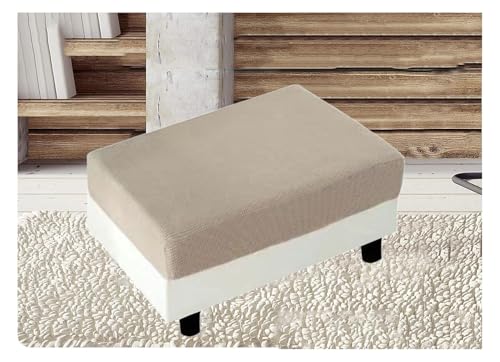 ILiemao Hocker überzug Stretch Quadratisch/Rechteckig 40x40/60x60 cm Ottomane Bezug Hockerbezug Bezug Hocker Fußhocker Sitzhocker Elastisch Husse Hockerabdeckung(R7,24x24 in/60x60 cm) von ILiemao