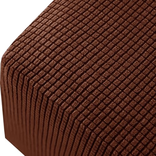 ILiemao Hockerbezug Fußhocker Quadratisch 38x38/48x48/60x60 Stretch Bezug Ottomane Rechteckig Schonbezug Hocker Hussen für Fußhocker Abdeckung Hocker Protector Hockerabdeckung(T2,48x48x38cm) von ILiemao