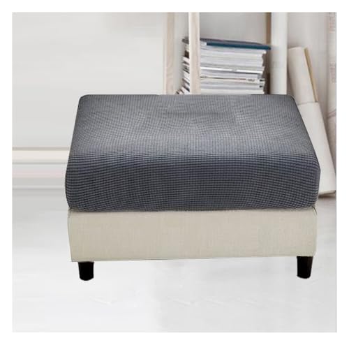 ILiemao Hockerbezug Ottomane Bezug Hocker überzug Schonbezug Bezug für Fußhocker Stretch Ottomane Abdeckung Hockerabdeckung(L13,39x47 in/100x120 cm) von ILiemao