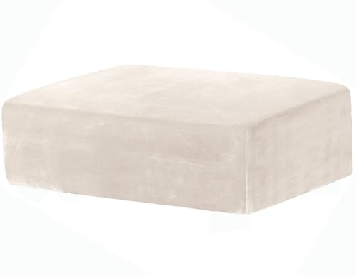 ILiemao Ottomane Schonbezug, Rechteckig Hocker Bezug Stretch, Hockerbezug, Hocker Husse für Fußhocker, Hocker Protector Waschbar Überzug Hockerabdeckung(V-06,140-190x75-95cm) von ILiemao