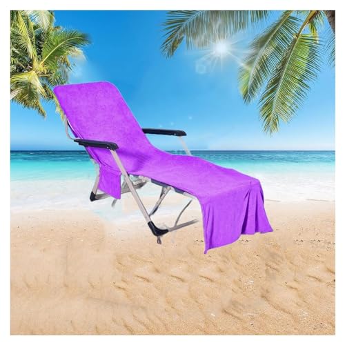 ILiemao Schonbezug für Gartenliege Baumwolle Frottee Handtuch Bezug Sonnenliege Liegenbezug mit Umschlag für Standliege, Liege-Stuhl (Color : @16) von ILiemao