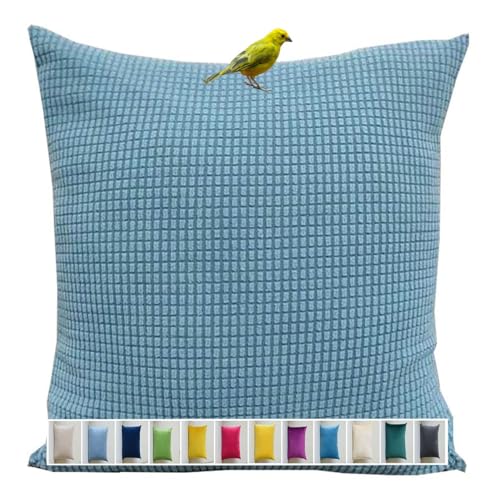 Kissen Bezug 60x80，2er Set Kissenhülle 50x50，Kopfkissenbezug 40x60，Couch Kissenbezug 60x60 40x40，Sofa Kissenbezüge 30x50，Dekokissen Bezug，Pillowcase 50x70，Pillow Cover 45x45，Sofakissen Beige(12-12,60x von ILiemao