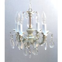 Shabby Chic Cottage Style Mini-Mini-Kronleuchter, Perfekt Für Ein Schlafzimmer, Einen Schrank Oder Badezimmer. Auf Bestellung, 2 Größen Verfügbar von ILite4U