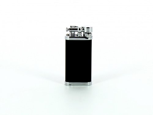 IM Corona Pfeifen Feuerzeug Old Boy chrom/schwarz mit Stopfer, hochwertige Qualität - als Geschenk geeignet von IM Corona